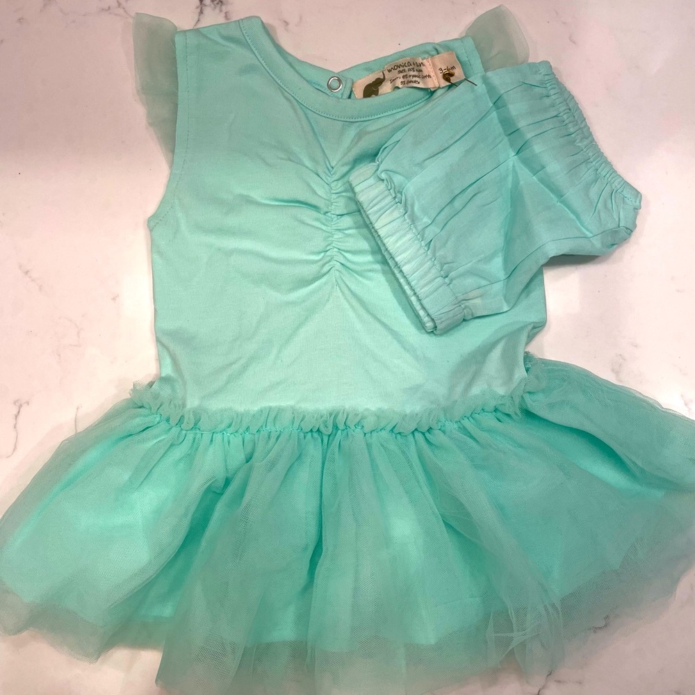BRAND NEW Monica + Andy Short Sleeve Tulle Dress